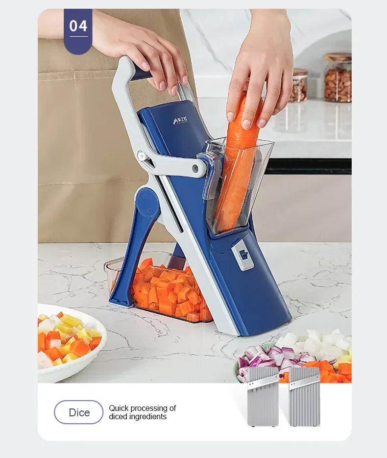 Kitchen Vegetable Cutter Manual Vegetable Slicer Multifunctional Fruit Slicer Chopper Grater Potato Radish Kitchen ToolAccessory