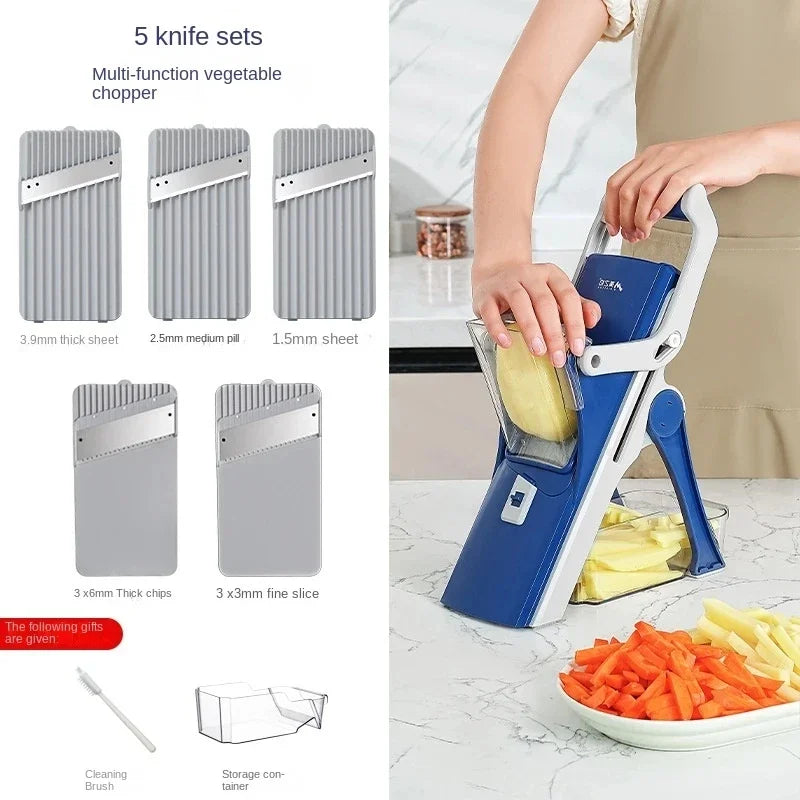 Kitchen Vegetable Cutter Manual Vegetable Slicer Multifunctional Fruit Slicer Chopper Grater Potato Radish Kitchen ToolAccessory