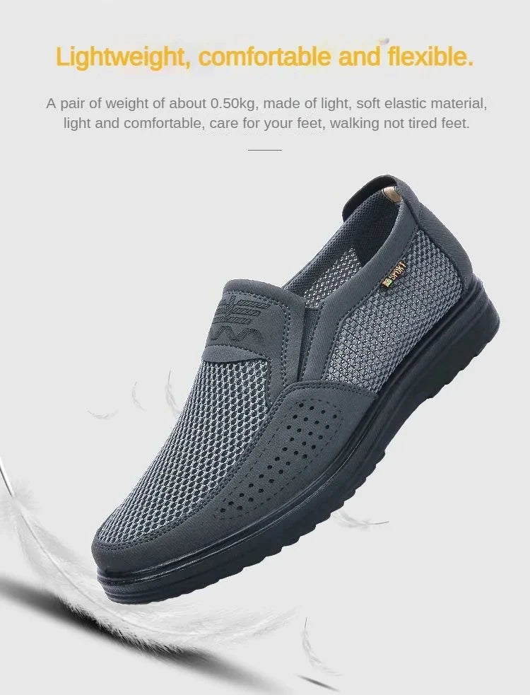 Mesh Breathable Surface Man Shoes Soft Sole Casual Sneakers  Breathable Men'S Summer Sneakers Free Shiping Shoe