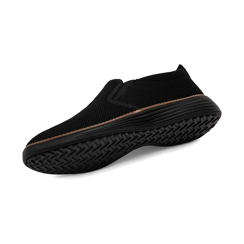 Breathable Mesh Men's Canvas Shoes Ultralight Comfortable Casual Sneakers Slip-on Vulcanized Shoe Soft Sole Male Flats Loafers