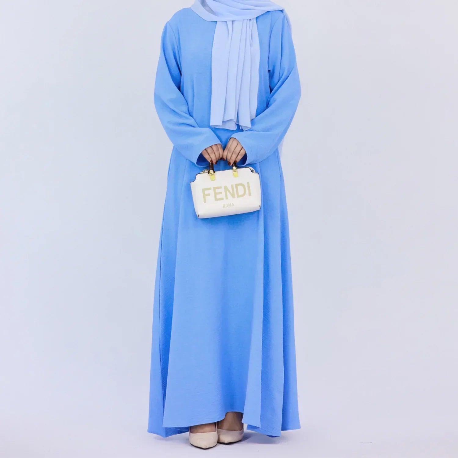 Plain Crepe Abaya for Women Long Muslim Dresses Dubai Turkey Ramadan Eid Islamic Modest Under Abayas Dress Kaftan Robe No Hijab