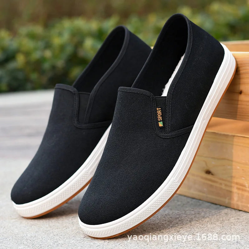 Men's Shoes Casual Sneakers Summer Lightweight Canvas Breathable Anti Slip Flat Shoes Affordable Free Shipping