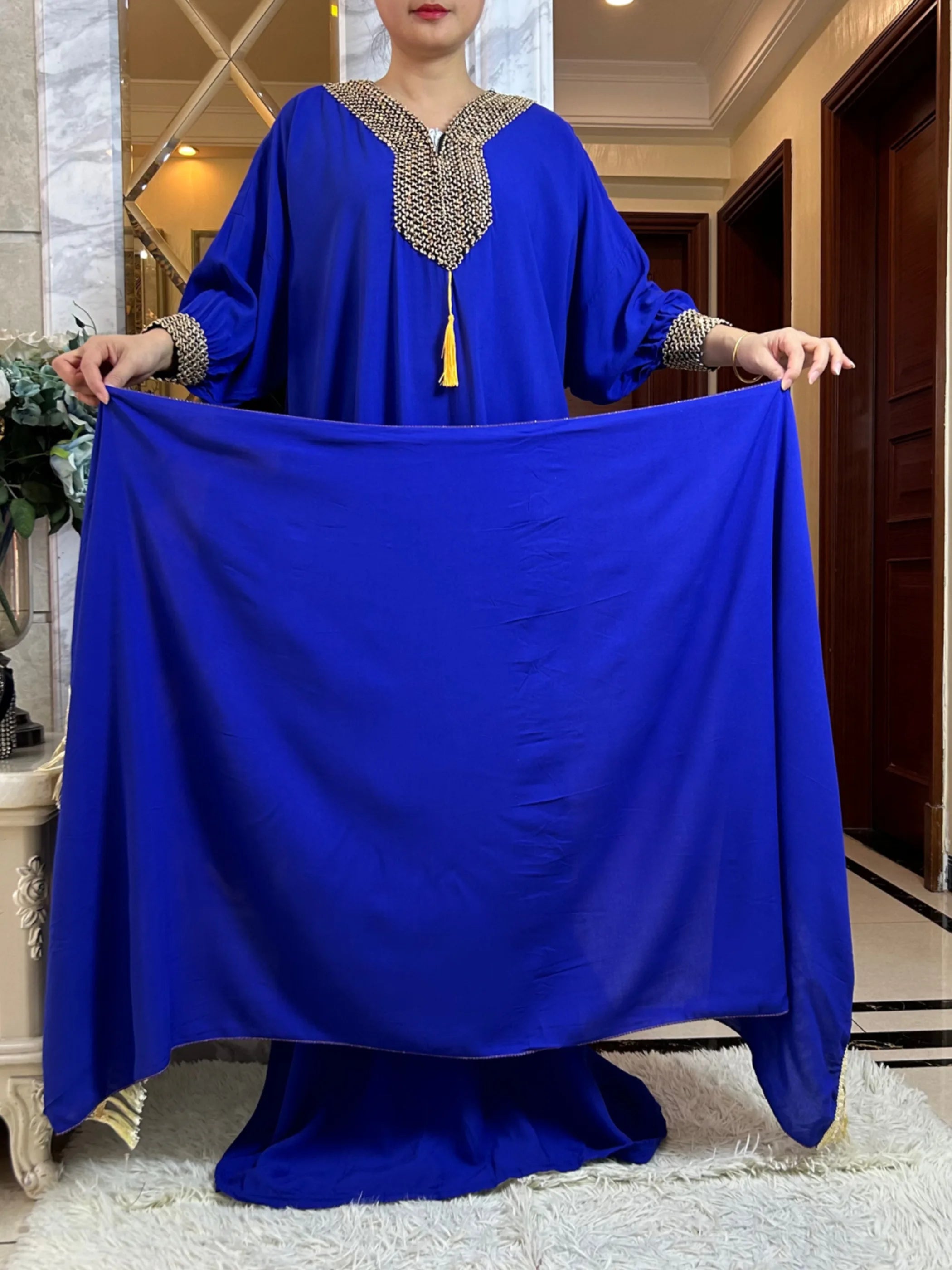 New Women Autumn Sundress Muslim Hijab Dresses Turkey Abaya Dubai Robe Femme Elegant Long Sleeve Party Maxi Vestidos Kaftan
