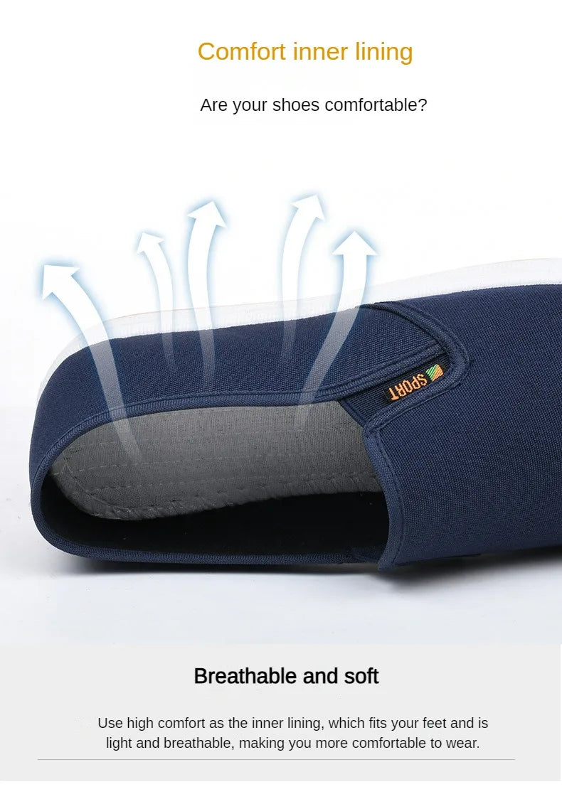 Men's Shoes Casual Sneakers Summer Lightweight Canvas Breathable Anti Slip Flat Shoes Affordable Free Shipping