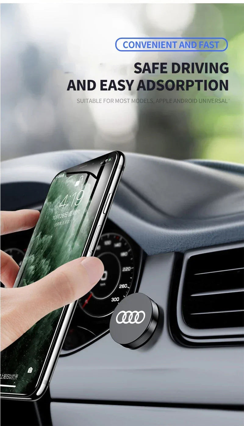 Magnetic Car Phone Holder Universal Car Phone Stand Car Accessories For Audi A4 B8 8P A3 A5 A6 C7 A1 A7 A8 Q2 Q3 Q5 Q7 Q8 TT R8