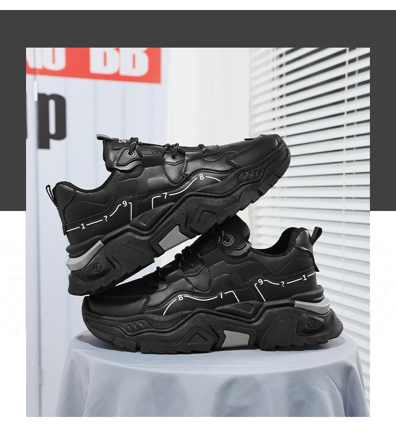 Men's thick sole casual sports shoes four season outdoor soft sole comfort running shoes versatile student sneakers walking shoe