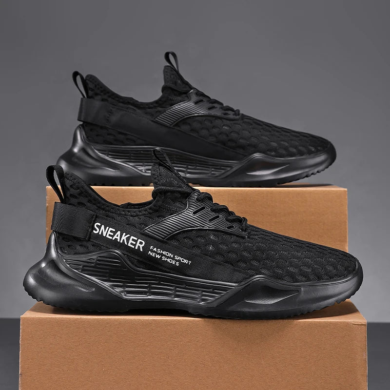 Men's Sports Shoes Casual Sneakers Men Lace Up Soft Sole Flat Comfortable Academy Sports Shoes For Men Lightweight Low-Top Daily