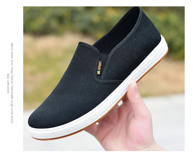 Men's Shoes Casual Sneakers Summer Lightweight Canvas Breathable Anti Slip Flat Shoes Affordable Free Shipping