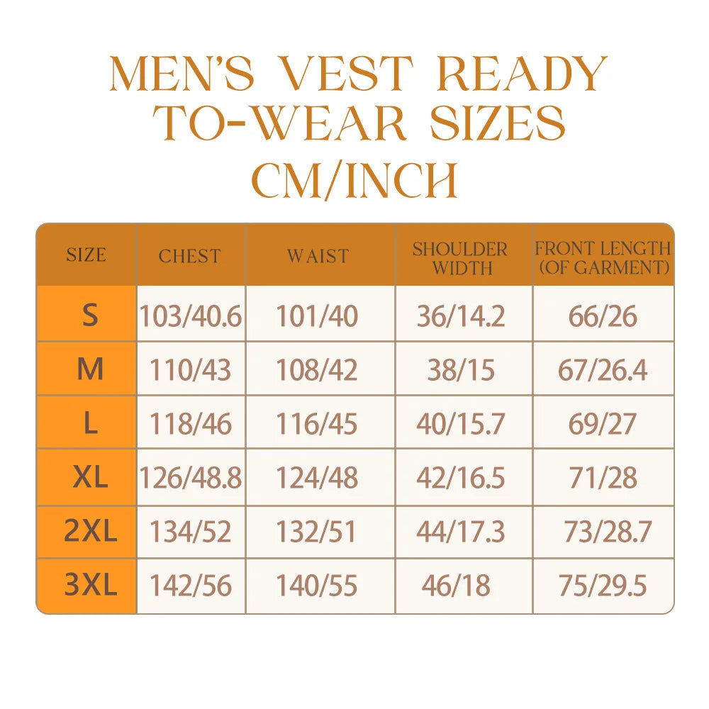 Men's Vest Single-breasted Stylish Stand-up Collar Fashion Suit Wool Fabric Flap Pockets Working Vintage Suits Blazer Clothing