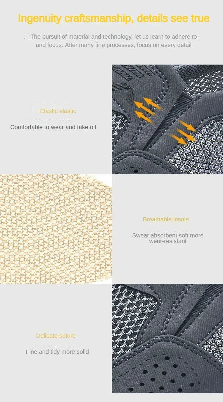 Mesh Breathable Surface Man Shoes Soft Sole Casual Sneakers  Breathable Men'S Summer Sneakers Free Shiping Shoe