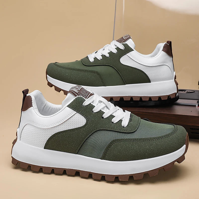 Mens Walking Shoes 2025 New Breathe Mesh Anti Slip Wear-resistant Sports Casual Sneakers Snug Daily Tennis Shoes for Man