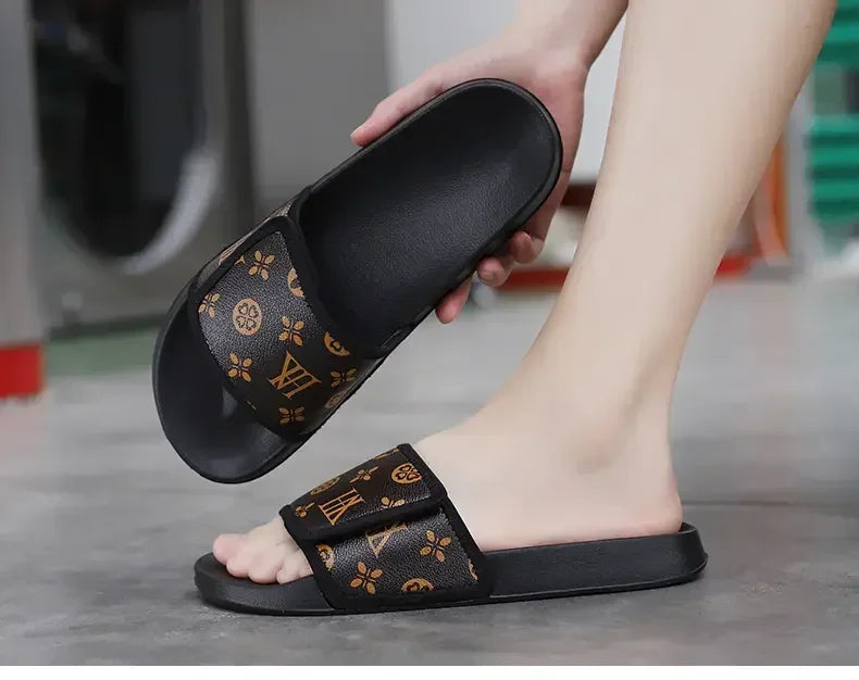 Man Summer Slippers Leather Sandals Comfortable Man Sandal House Sandals Sale Mens Slipper Flip Flop Shoes for Men Slippers