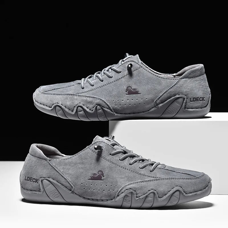 Men Leather Casual Shoes Free Shipping Sneakers Low Top Comfortable Italian Mens Shoes Luxury Designer Loafers Moccasin Shoe Man