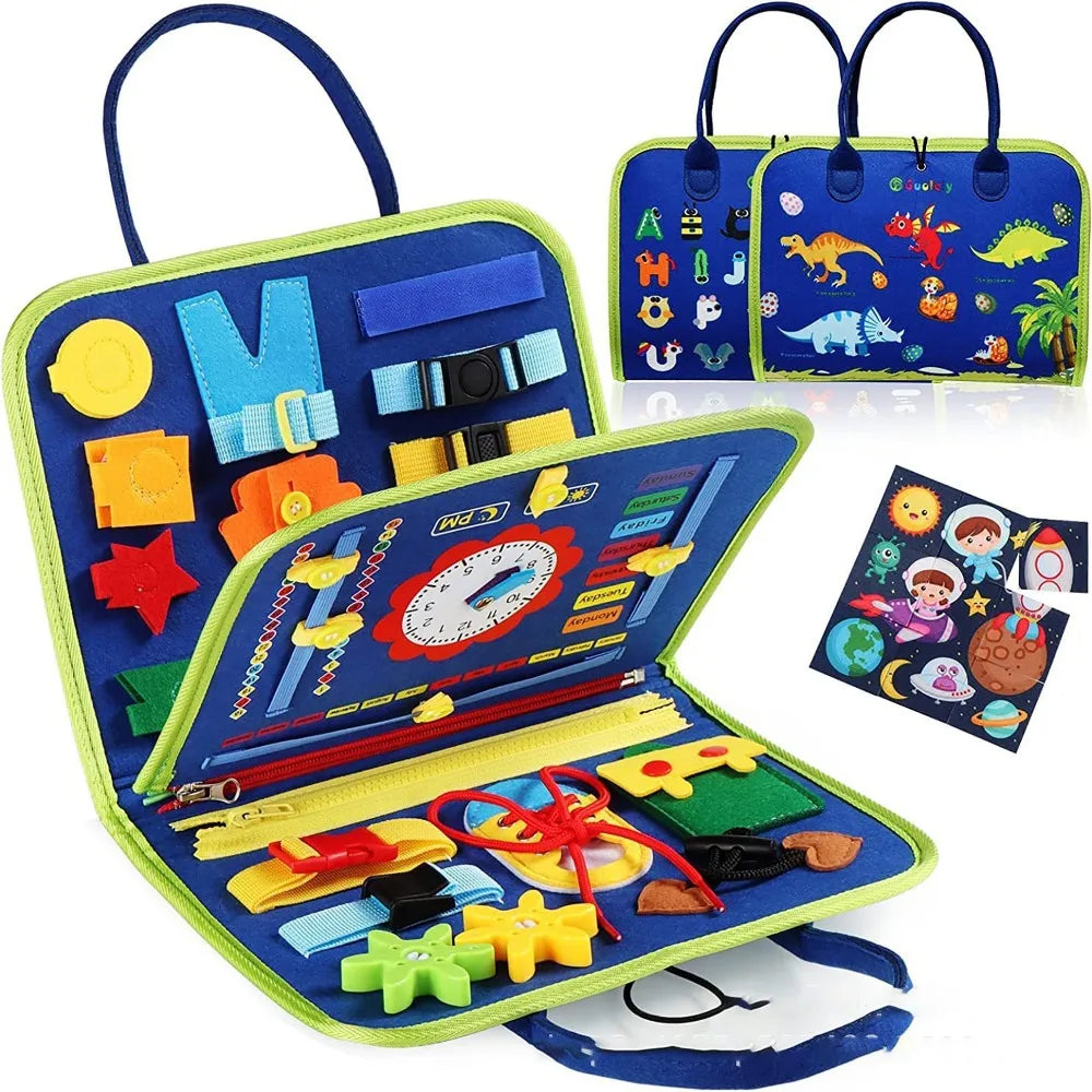 Felt Learning Board Teach Kids Life Skills Table Game Recognition Toy Preschool Learning Activities