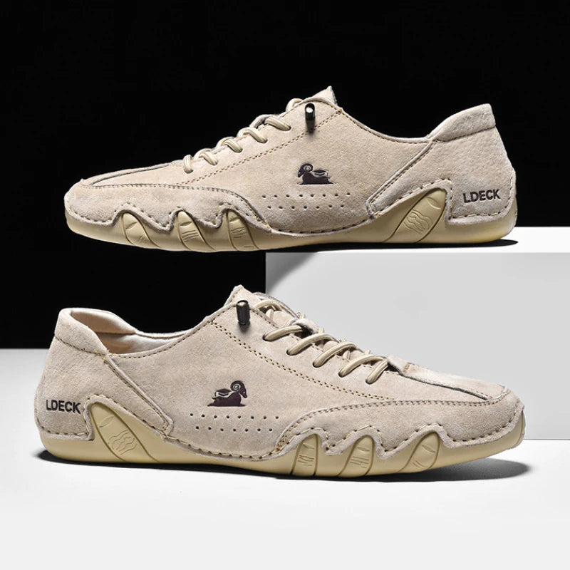 Men Leather Casual Shoes Free Shipping Sneakers Low Top Comfortable Italian Mens Shoes Luxury Designer Loafers Moccasin Shoe Man