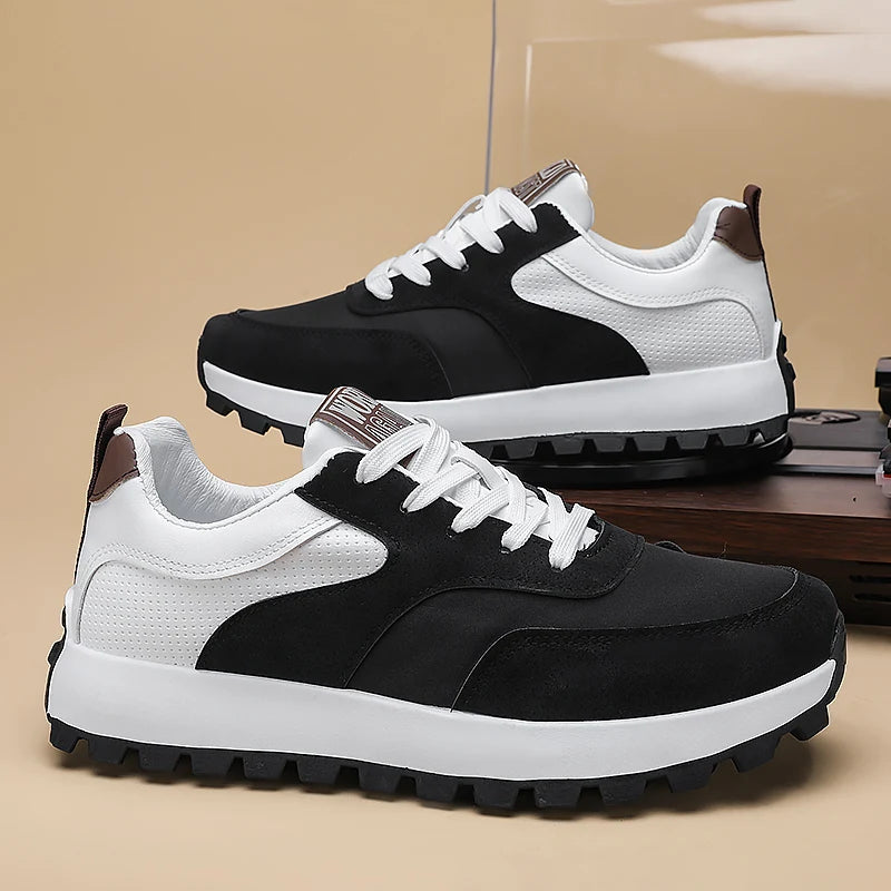 Mens Walking Shoes 2025 New Breathe Mesh Anti Slip Wear-resistant Sports Casual Sneakers Snug Daily Tennis Shoes for Man