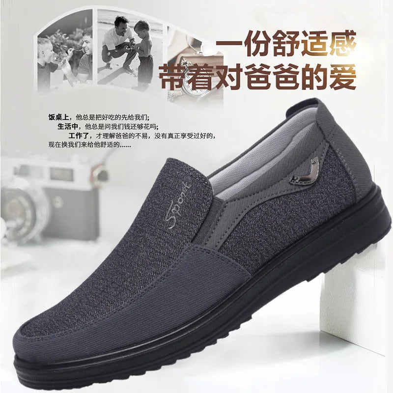 Canvas Shoes Men Classic Loafers Men Casual Shoes Breathable Walking Flat Men Shoes Sneakers Plus Size