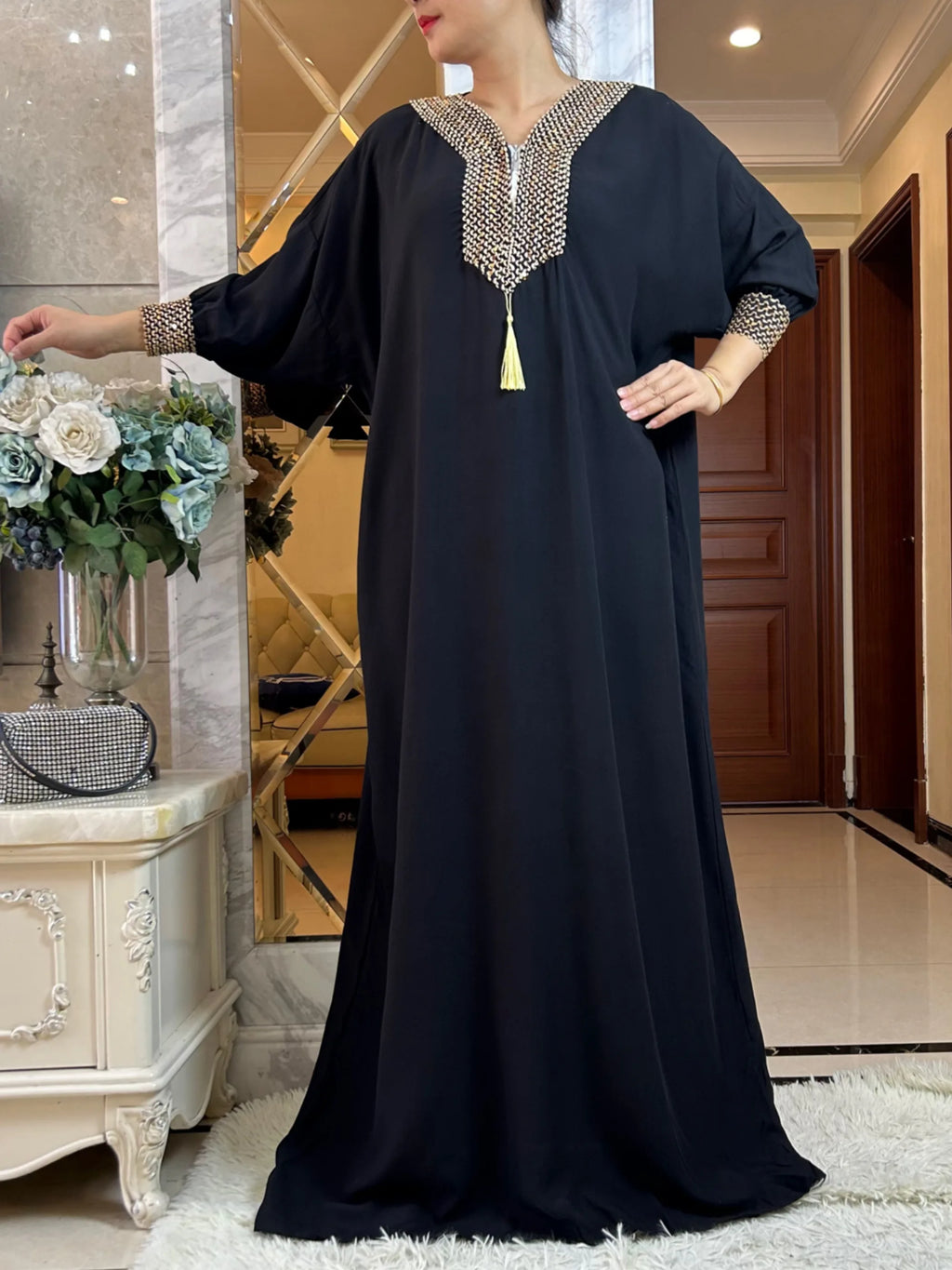 New Women Autumn Sundress Muslim Hijab Dresses Turkey Abaya Dubai Robe Femme Elegant Long Sleeve Party Maxi Vestidos Kaftan