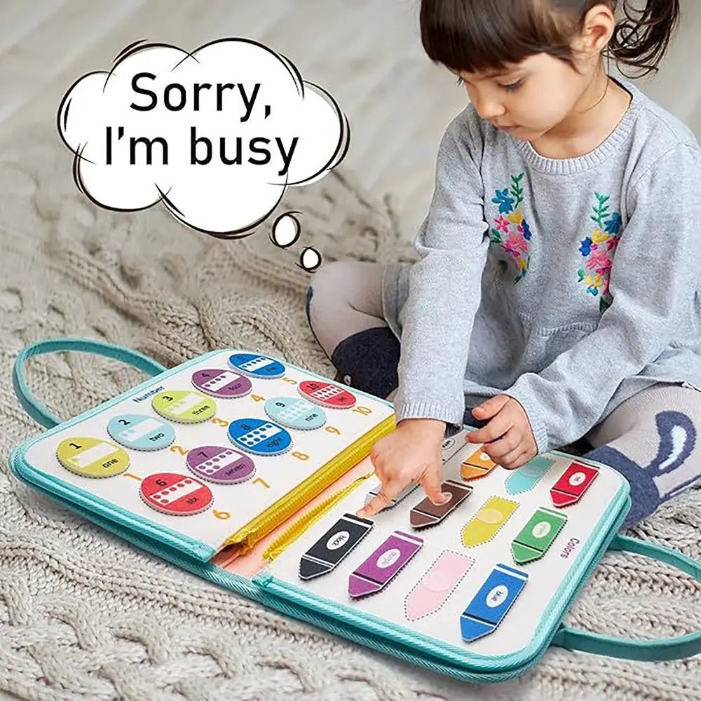 Felt Learning Board Teach Kids Life Skills Table Game Recognition Toy Preschool Learning Activities