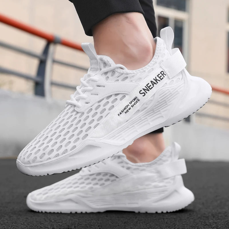 Men's Sports Shoes Casual Sneakers Men Lace Up Soft Sole Flat Comfortable Academy Sports Shoes For Men Lightweight Low-Top Daily