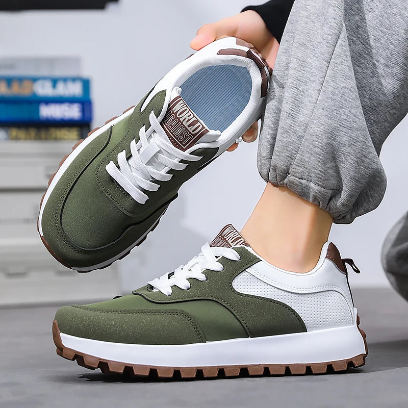 Mens Walking Shoes 2025 New Breathe Mesh Anti Slip Wear-resistant Sports Casual Sneakers Snug Daily Tennis Shoes for Man