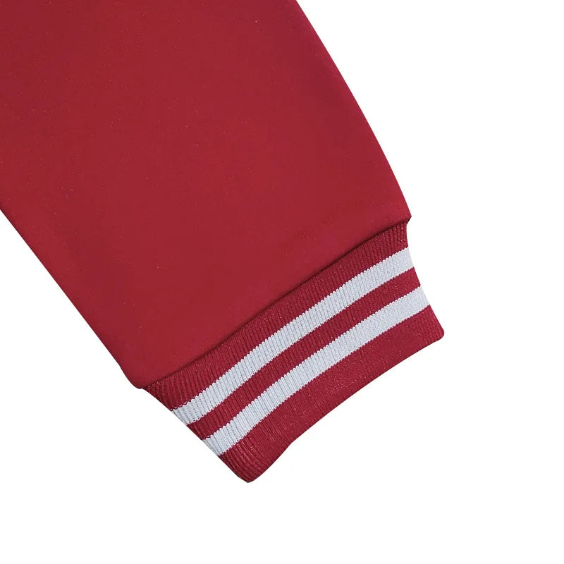 Autumn and Winter American Style  Men's Jackets 2024 New Casual Sports Loose Stand Collar Button Sports Cardigan Jacket For Men