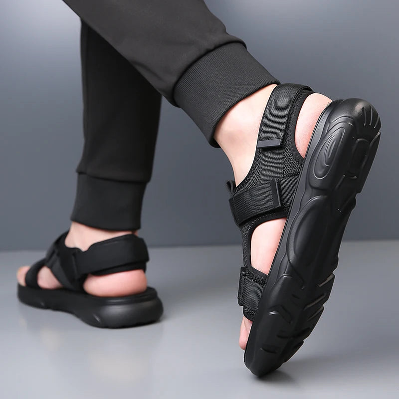 Men Sandals Breathable Comfortable Non-Slip Men's Shoes Outdoor Casual Beach Sandals Mens Soft Flats Sandal Summer Shoes for Men