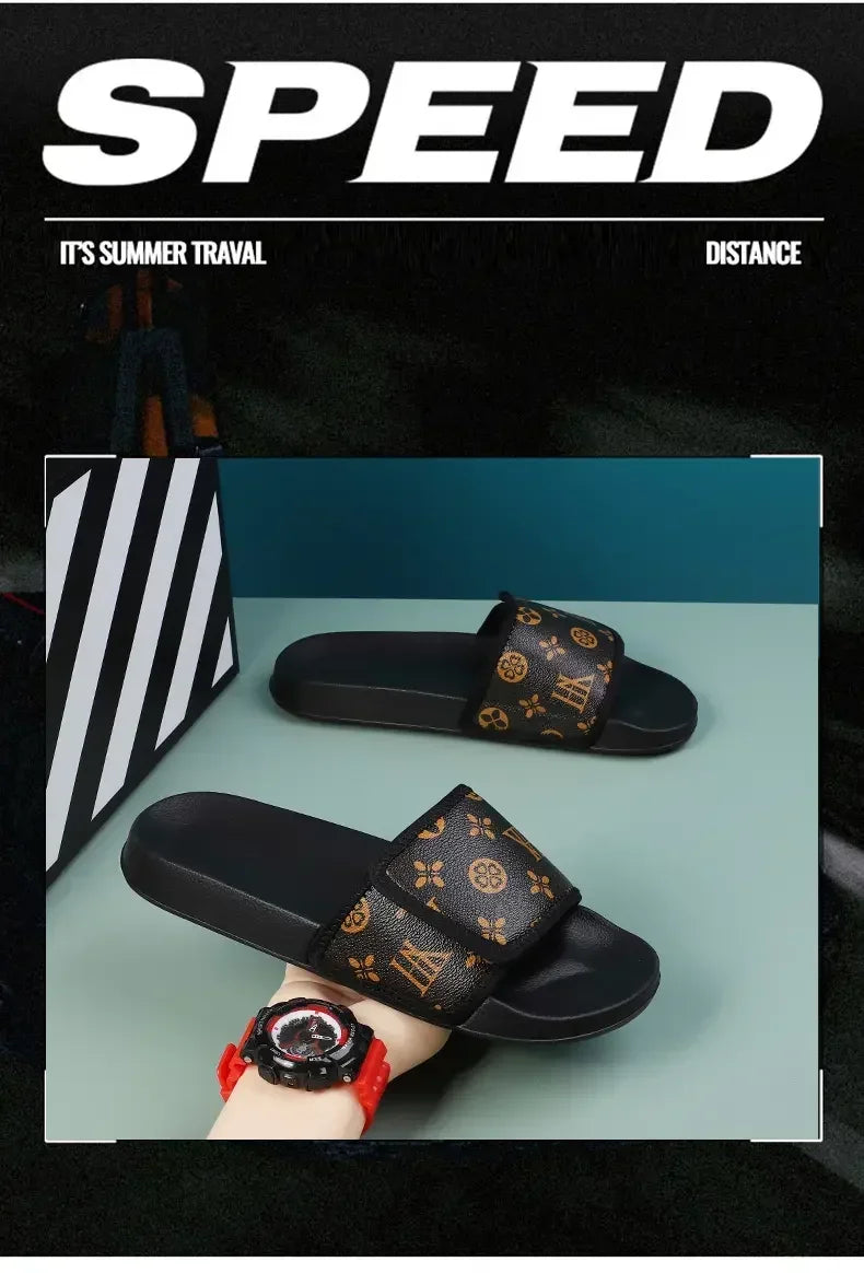 Man Summer Slippers Leather Sandals Comfortable Man Sandal House Sandals Sale Mens Slipper Flip Flop Shoes for Men Slippers