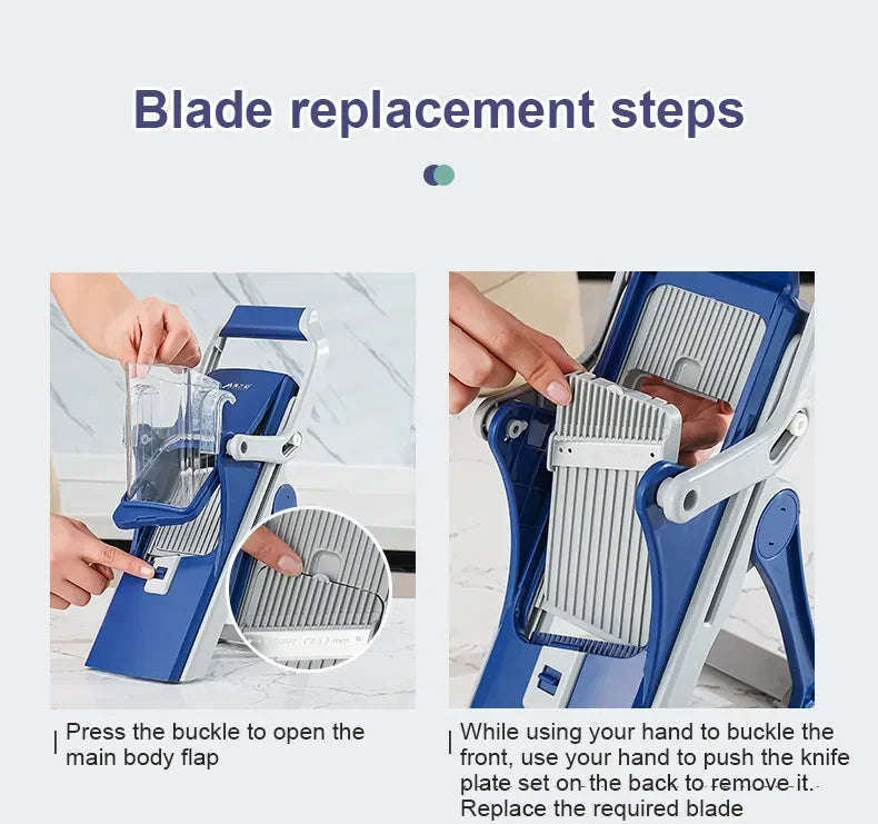 Kitchen Vegetable Cutter Manual Vegetable Slicer Multifunctional Fruit Slicer Chopper Grater Potato Radish Kitchen ToolAccessory