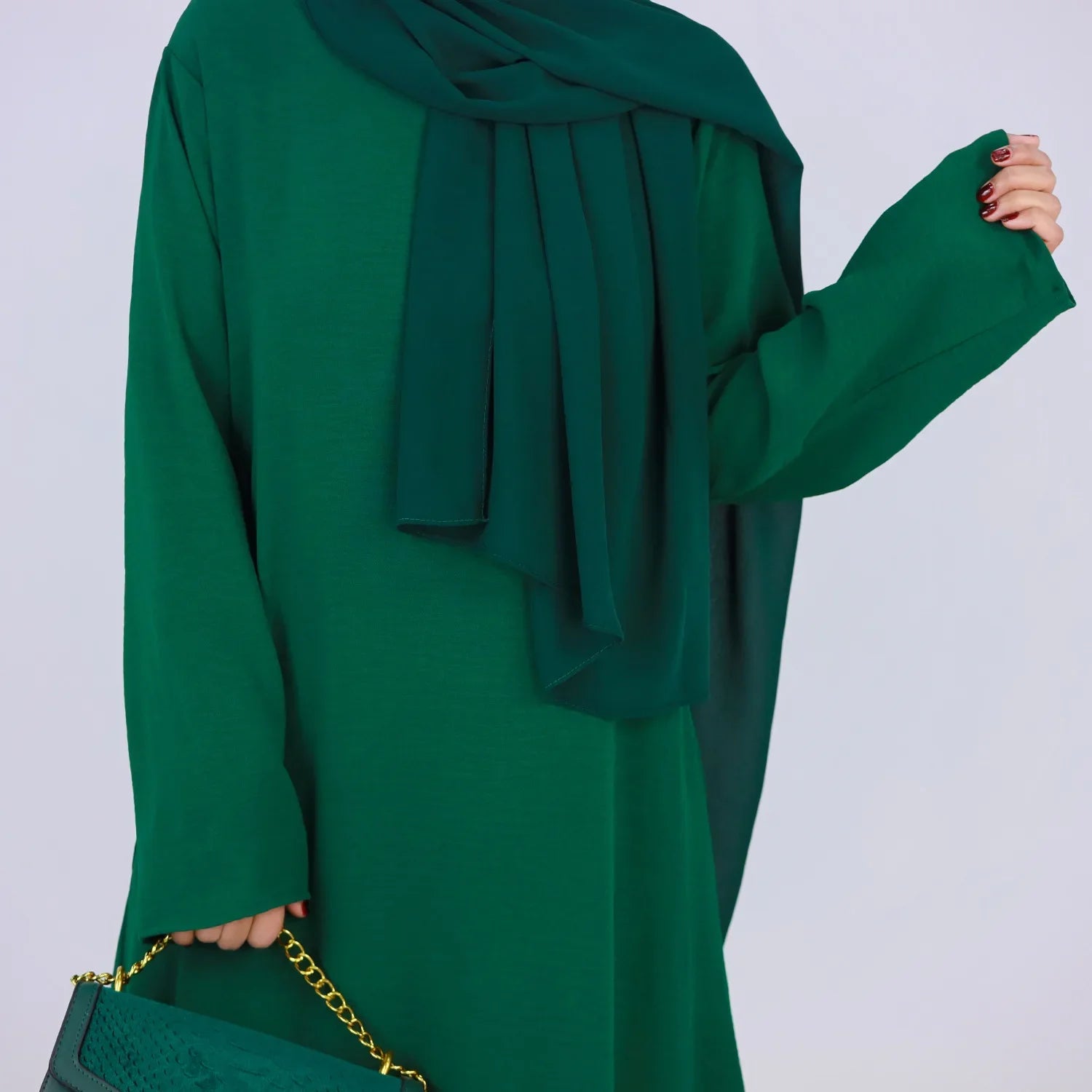 Plain Crepe Abaya for Women Long Muslim Dresses Dubai Turkey Ramadan Eid Islamic Modest Under Abayas Dress Kaftan Robe No Hijab