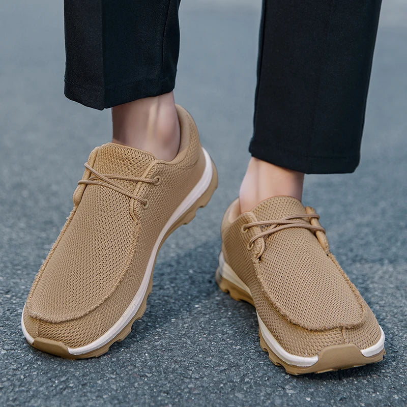 New Fashion Men's Casual Sneakers Comfortable Anti-slip Male Outdoor Walking Flats Loafers Soft Sole Vulcanized Shoe Size 39-46