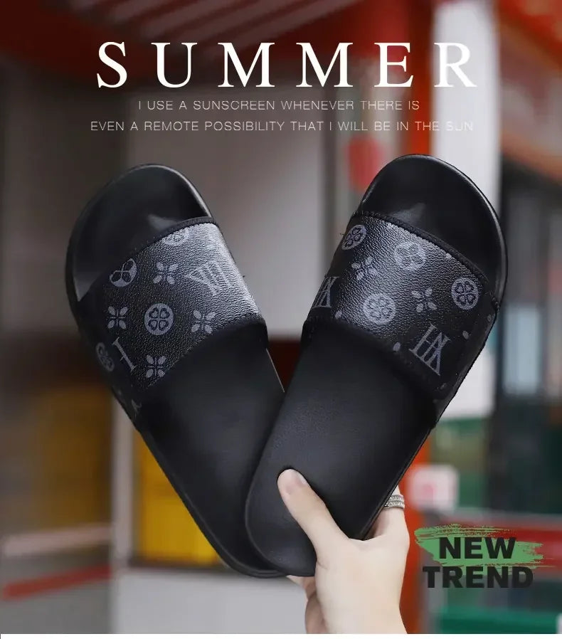 Man Summer Slippers Leather Sandals Comfortable Man Sandal House Sandals Sale Mens Slipper Flip Flop Shoes for Men Slippers