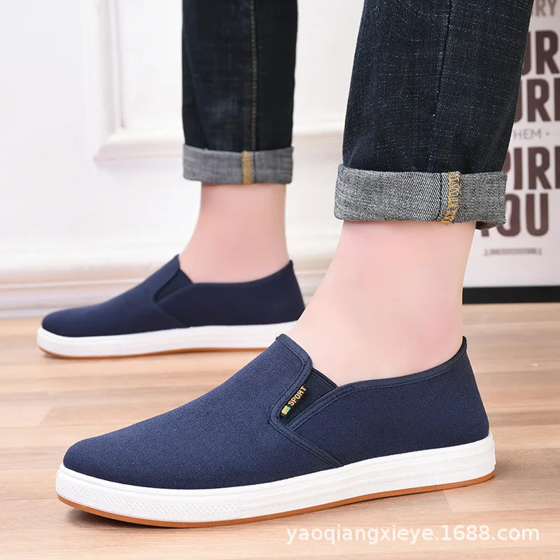 Men's Shoes Casual Sneakers Summer Lightweight Canvas Breathable Anti Slip Flat Shoes Affordable Free Shipping