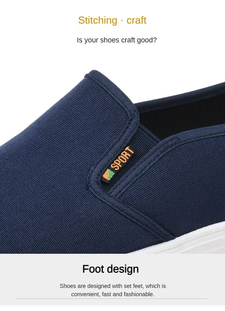 Men's Shoes Casual Sneakers Summer Lightweight Canvas Breathable Anti Slip Flat Shoes Affordable Free Shipping