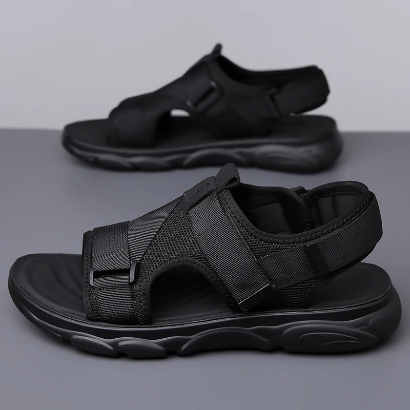 Men Sandals Breathable Comfortable Non-Slip Men's Shoes Outdoor Casual Beach Sandals Mens Soft Flats Sandal Summer Shoes for Men
