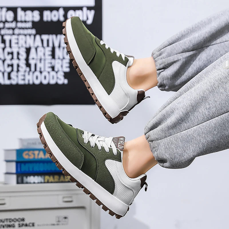 Mens Walking Shoes 2025 New Breathe Mesh Anti Slip Wear-resistant Sports Casual Sneakers Snug Daily Tennis Shoes for Man