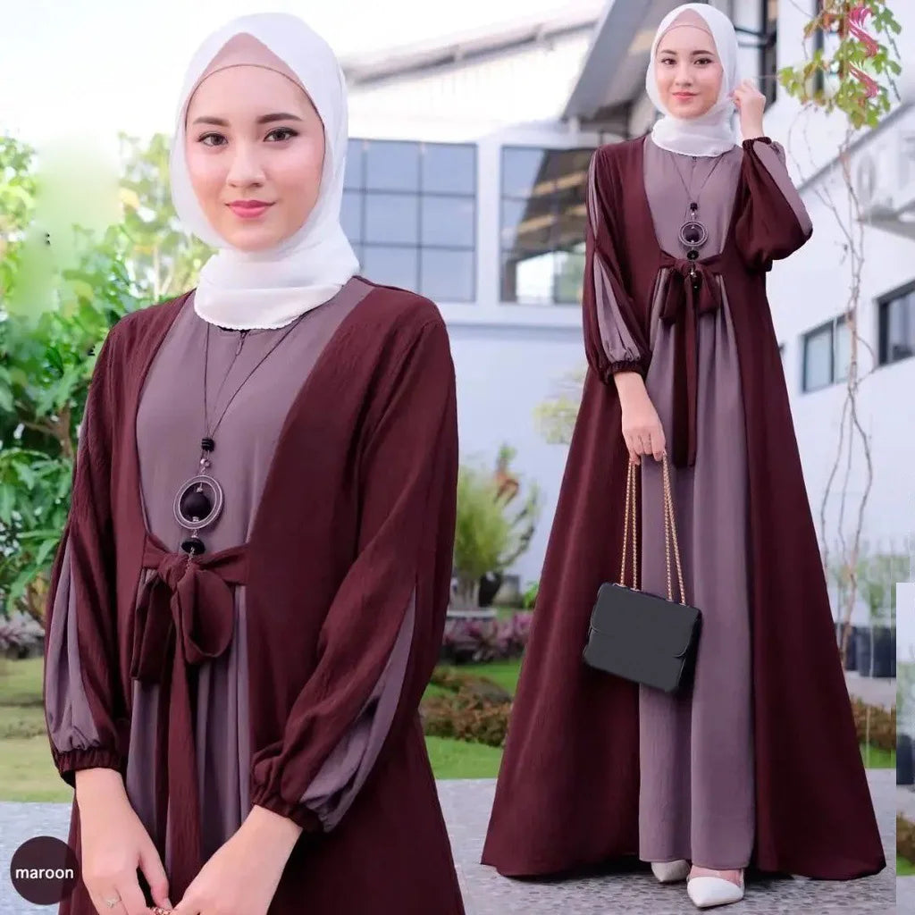 Turkey Arabic Muslim Women Abayas Long Maxi Dress Dubai Saudi Kaftan Islam Party Gown Ramadan Kaftan Modest Caftan Robe Vestidos